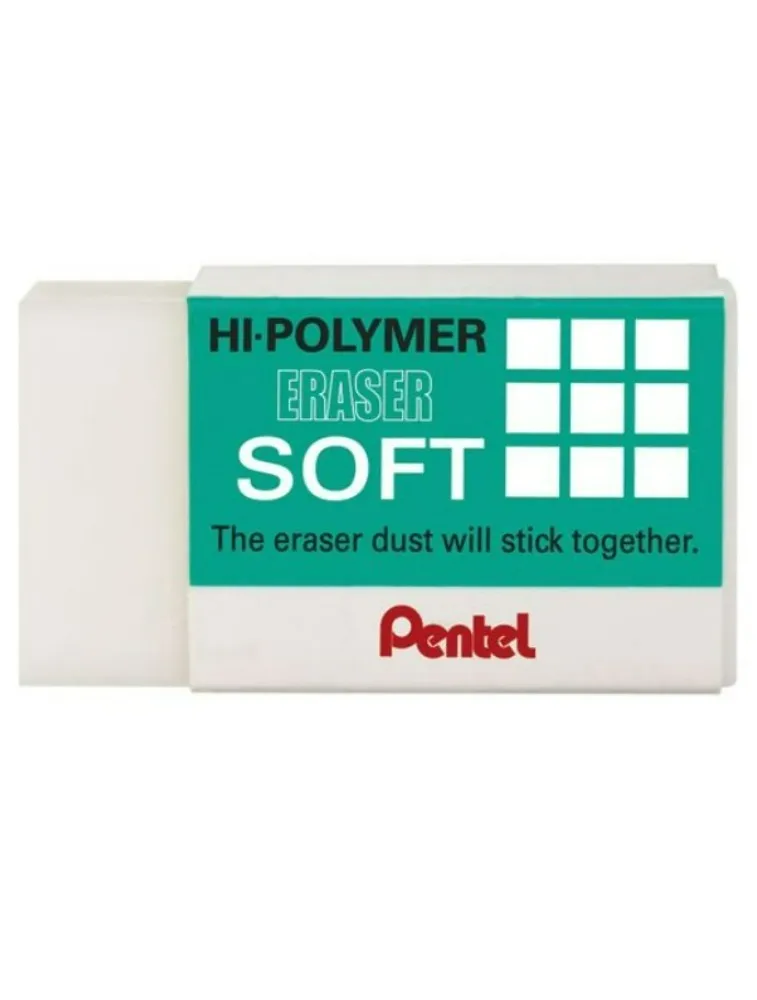BORRACHA PENTEL HI-POLYMER ERASER SOFT G