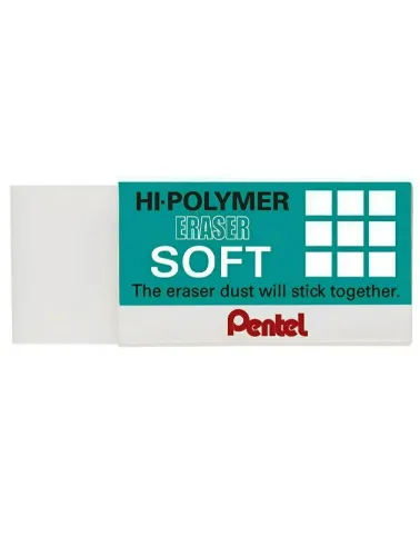 BORRACHA PENTEL HI-POLYMER ERASER SOFT P
