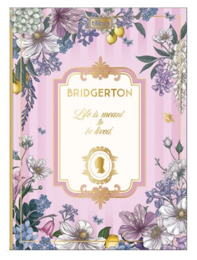 CADERNO CAPA DURA TILIBRA COLEGIAL COSTURADO BRIDGERTON 80 F
