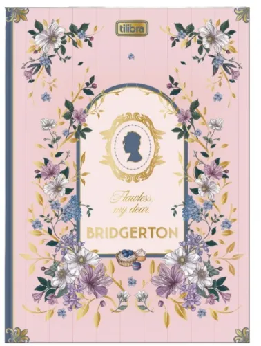 CADERNO CAPA DURA TILIBRA COLEGIAL COSTURADO BRIDGERTON 80 F
