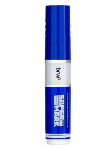 MARCADOR PERMANENTE BRW SUPERMARK AZUL CA4441