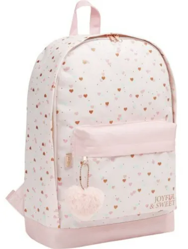 MOCHILA DE COSTAS ACADEMIE CORAÇÃO METALIZADO 339041