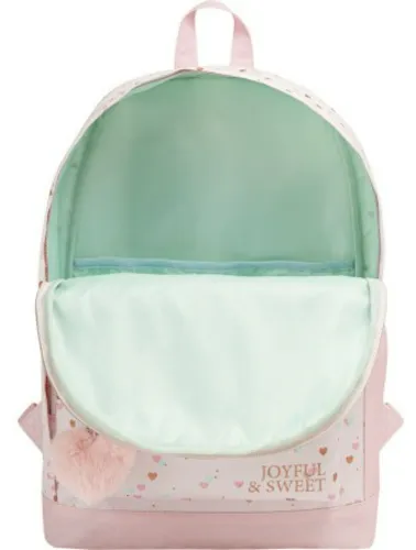 MOCHILA DE COSTAS ACADEMIE CORAÇÃO METALIZADO 339041
