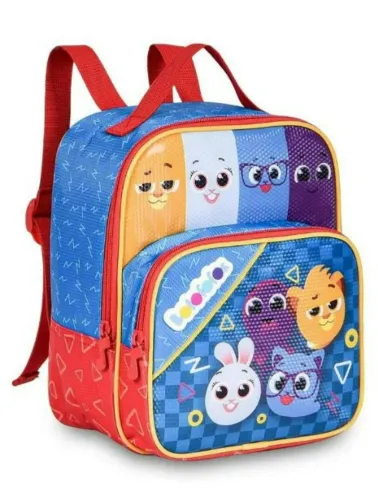 KIT MOCHILA COM CARRINHO E LANCHEIRA BOLO FOFOS BF23145K