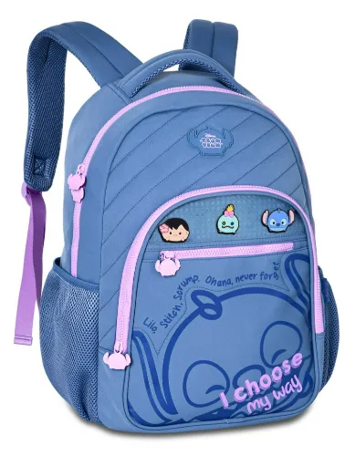 MOCHILA DE COSTAS DISNEY TSUM STITCH AZUL TS26247