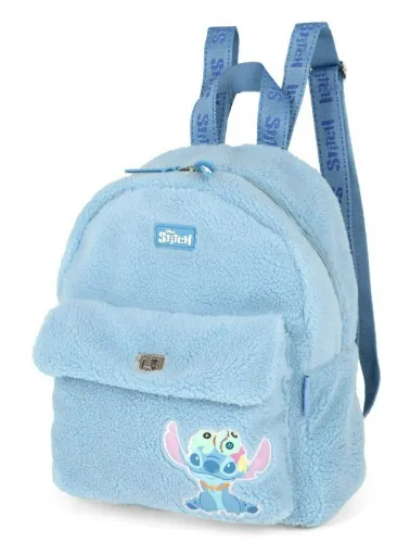 MOCHILA PELÚCIA STITCH AZUL BS76024SC