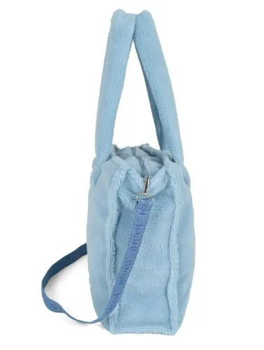 BOLSA PELÚCIA STITCH AZUL BS76023SC
