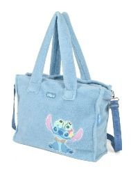 BOLSA PELÚCIA STITCH AZUL BS76023SC