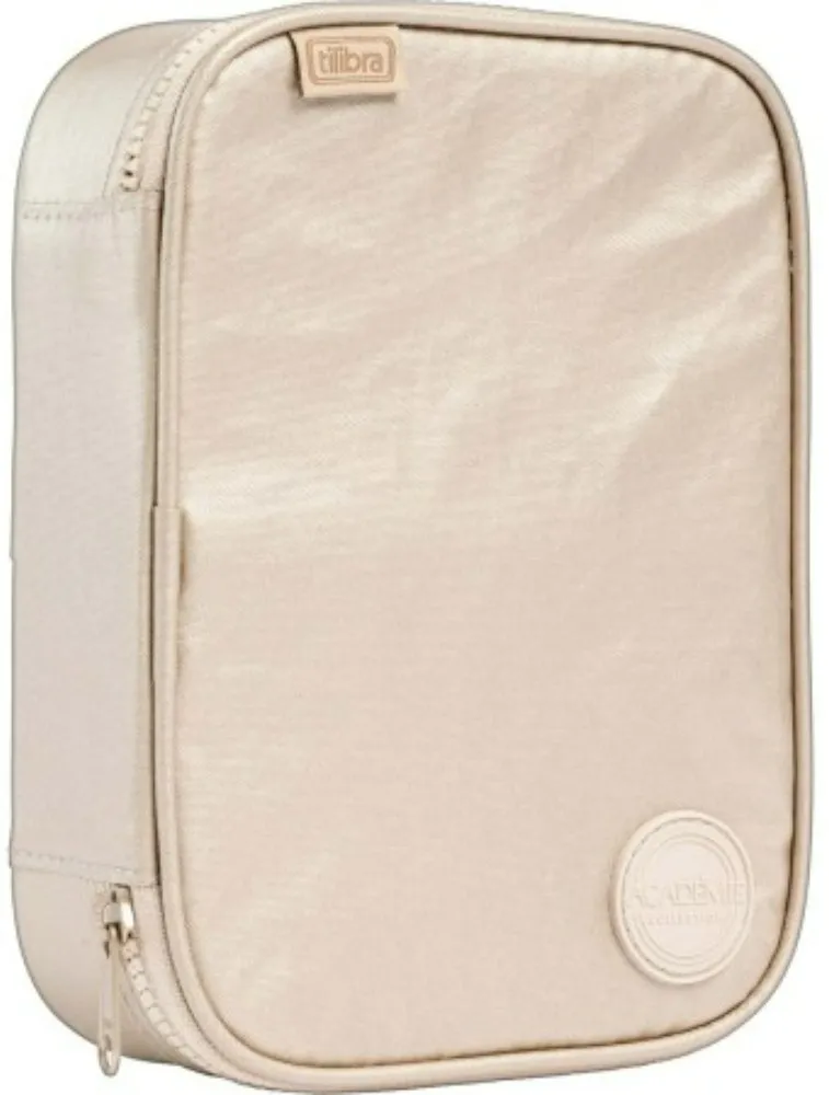 ESTOJO BOX ACADEMIE METALIZADO DOURADO 348465