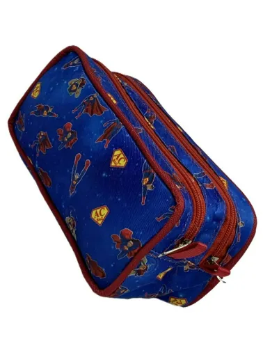 ESTOJO ESCOLAR DUPLO AC BAG SUPERMAN AZUL