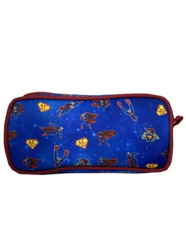 ESTOJO ESCOLAR DUPLO AC BAG SUPERMAN AZUL
