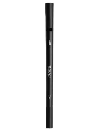 CANETA BIC INTENSITY BRUSH DUAL PRETA