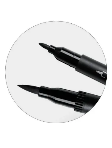 CANETA BIC INTENSITY BRUSH DUAL PRETA