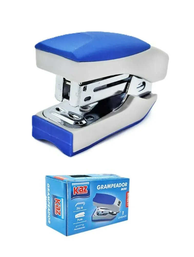 MINI GRAMPEADOR KAZ 12 FOLHAS AZUL KZ1338AZ