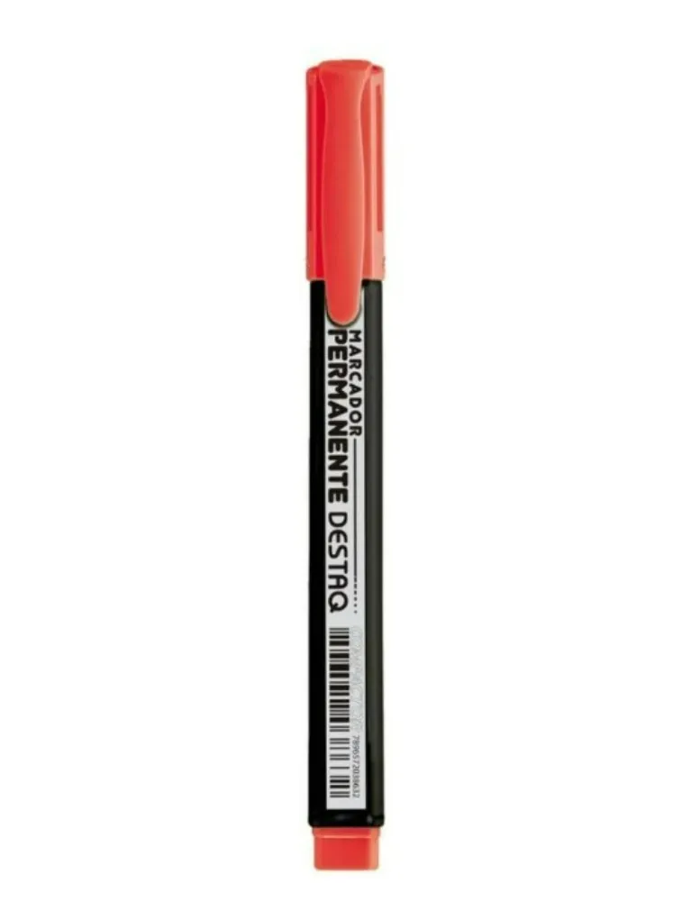 MARCADOR COMPACTOR PERMANENTE DESTAQ VERMELHO 2786002