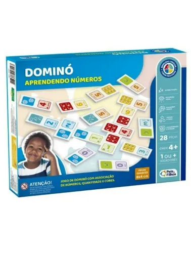 BRINQUEDO EDUCATIVO DOMINÓ APRENDENDO NÚMEROS 791922-1