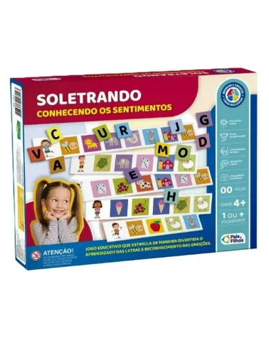 BRINQUEDO EDUCATIVO SOLETRANDO, CONHECENDO OS SENTIMENTOS