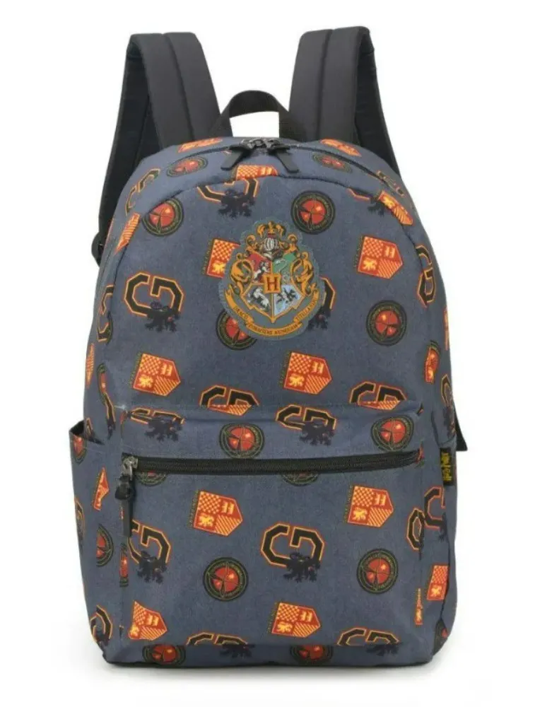 MOCHILA DE COSTAS  HARRY POTTER CINZA MS46751HP