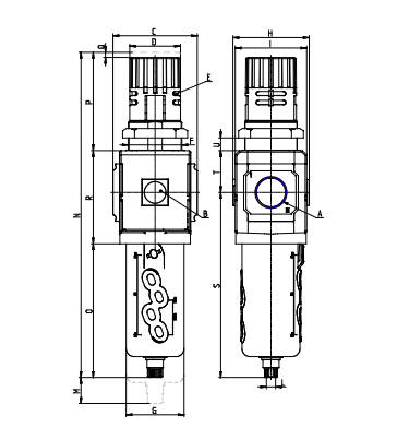 FILTRO REG MX G1/2 25A AUTO M C/ MANOM 