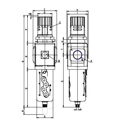 FILTRO REG MX2 G3/8 25A C/ MAN 0-12 BAR