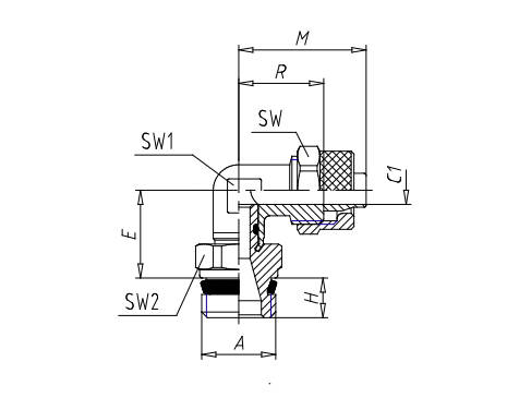 CONEXAO COTOVELO GIRAT TB 06MM