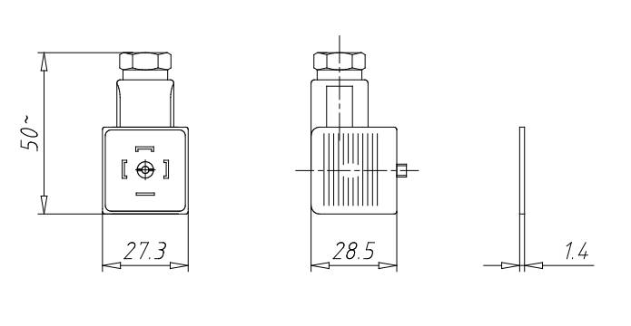 CONECTOR C/ LED SOLENOIDE 230VAC