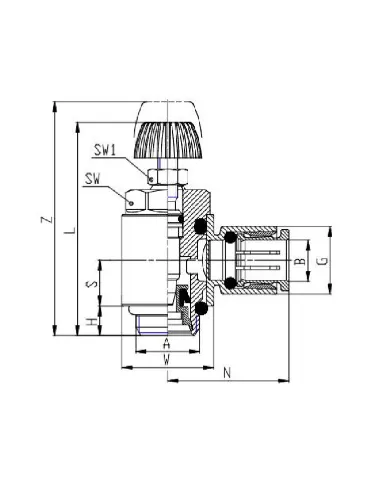 VALVULA REG FLUXO PNEUM G1/8 X 08M