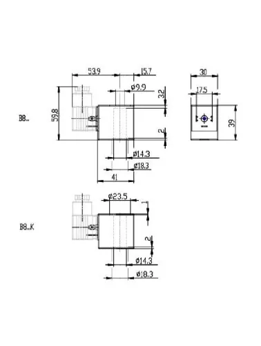 BOBINA SOLENOIDE CFB 220/230 VAC