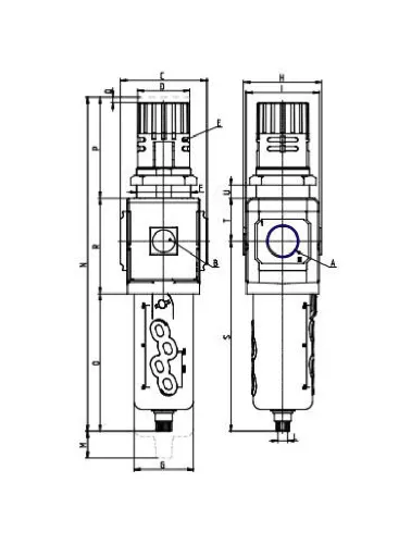 FILTRO REG MX G1/2 25A AUTO M C/ MANOM 