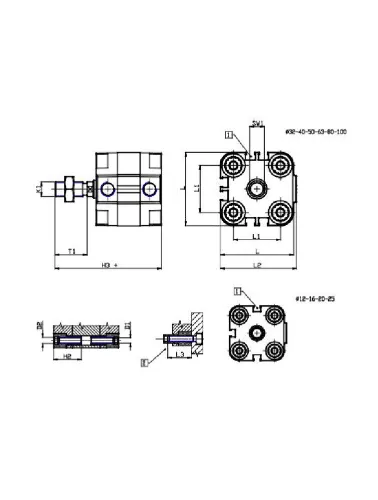 CILINDRO COMPACTO MAGN 50X50