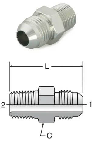 ADAPTADOR RETO MACHO 3/8