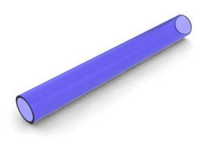 TUBO POLIURETANO AZUL TRANSP 16X2