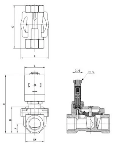 VALVULA PROCESSO INDIRETA 2/2 G1.1/2