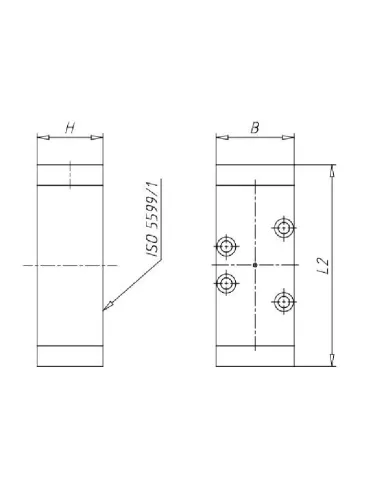 VALVULA ISO 1POL 5/2 VIAS
