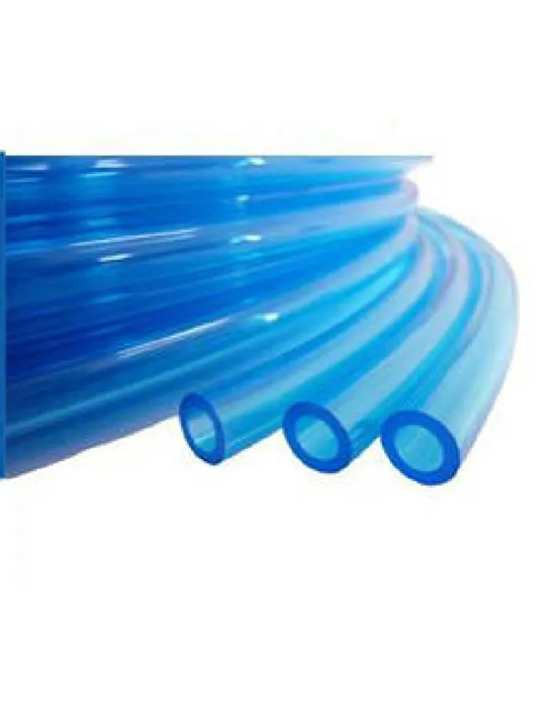 TUBO POLIURETANO AZUL TRANSP 04X0,75