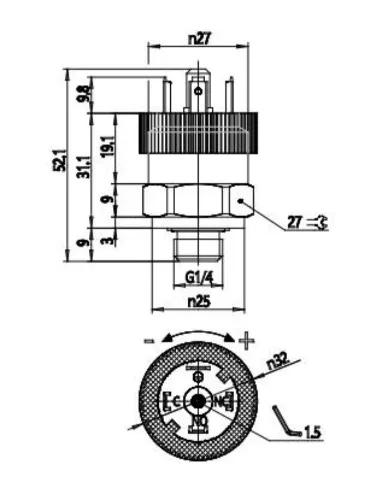 PRESSOSTATO ROSCA G1/4