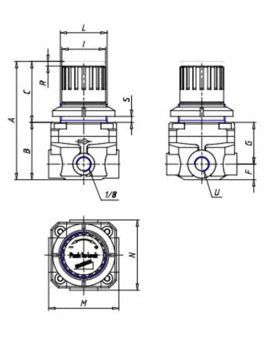MICRO REGULA DOR PRESSAO G1/8