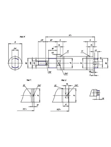 CILINDRO MINI - 32X100 - DA - MAG