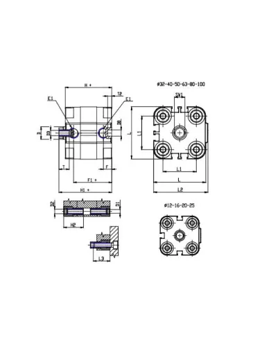  CILINDRO COMPACTO DA 32X25
