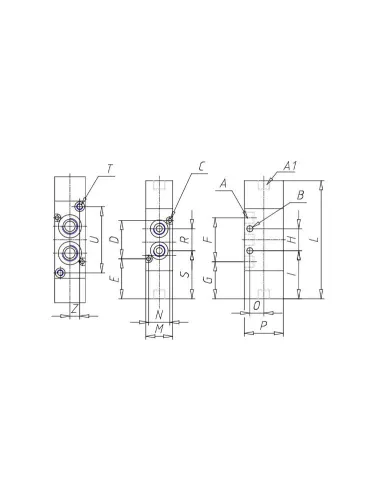VALVULA 5/2 VIAS G1/4 DUPLO PNEUMATICO