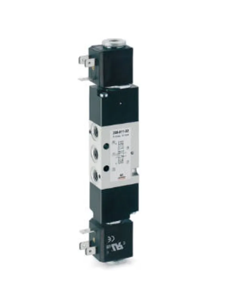 VALVULA 5/2 VIAS G1/8 DUPLO SOLENOIDE