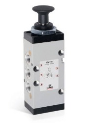 VALVULA 5/2 VIAS G1/4 BOTAO/TRAVA