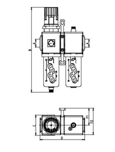 CONJ FILTRO REG + LUBR 3/8 FIX Y 5 MICRA