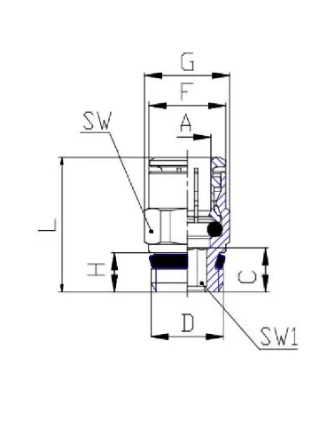 CONEXAO RETA 04 X G1/8