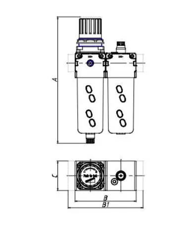 FILTRO REG / LUB G1/4 C/ FILTRO 5 MIC