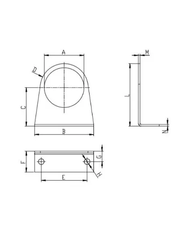 SUPORTE FIXACAO REGULADOR SERIE MX2