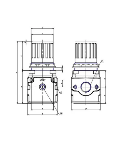 REGULADOR PRESSAO G1/2 - 0,5 A 10 BAR