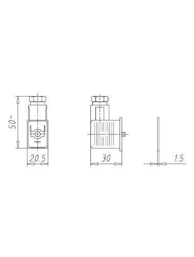 CONECTOR C/ LED SOLENOIDE 220V