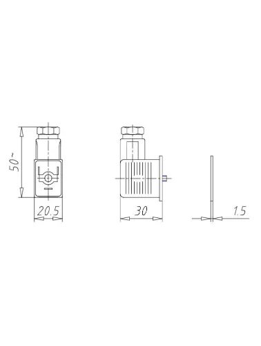 CONECTOR C/ LED SOLENOIDE 110V 