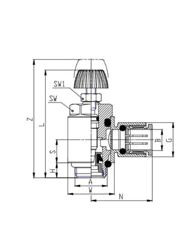VALVULA REG FLUXO PNEUM G1/4 X 06M